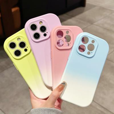 Sobib IPhone16E telefoniümbrisele, Apple 15promax täiskattega kukkumisvastane 14 Uus Gradient Gradient Kommiümbris