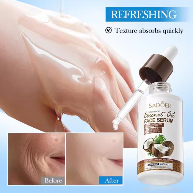 Coconut Oil Nourishing Facial essence Moisturizing Repair Revitalizing anti-aging Alcohol Free Mineral Oil Free essence