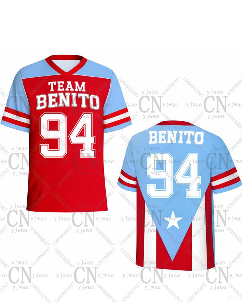 Maillot de Rugby Benito Benito Bowl Lx Mi-Temps 2026 Maillot Col en V Tenue de Concert de Musique Cadeau Haut T-shirts d'Été pour Hommes et Femmes