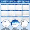 2025-2026 Wall Calendar- 32" X 48" Large Erasable Calendar Starry Sky, Wet & Dry Erase Large Laminated Annual Yearly Planner, 12 Month Wall Calendar