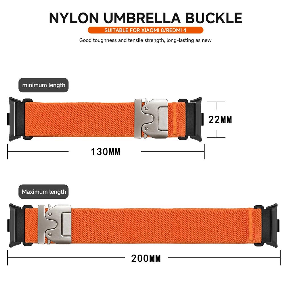 Nylon Loop Strap for Redmi Watch6 5 4 Metal Buckle Band for XIAOMI MiBand 9Pro 8Pro Adjustable Sport Correa Replacement Bracelet
