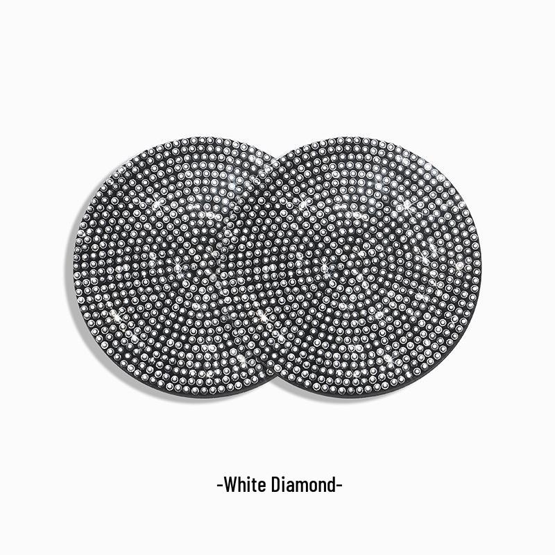 Podložka pod nápoj do auta s kamínky a krystaly: Protiskluzová, vodotěsná silikonová podložka pro izolaci hrnků