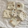 25x25cm Simple, Cute and Fresh Cotton Yarn Absorbent Face Towel Small Square Towels  Soft Household Cleaning Tool Accessories