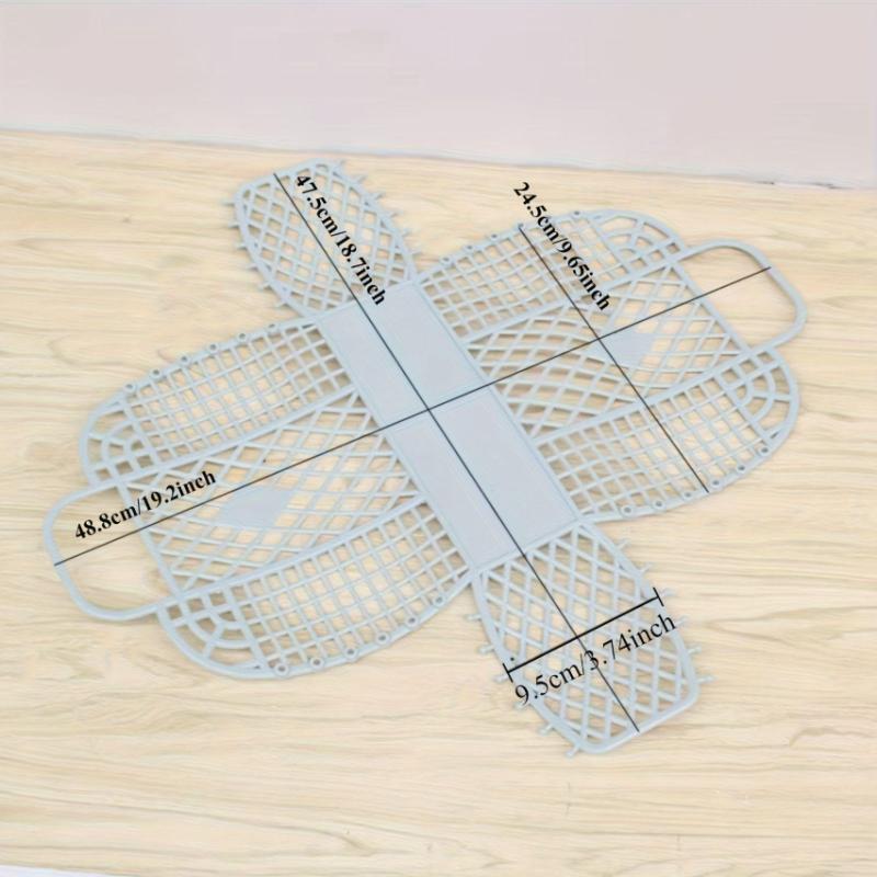 Collapsible Plastic Storage Basket Bag,Open Travel Cosmetic Organizer with Dual Handles Design,Easy-to-Clean Hand Wash Beach Bag