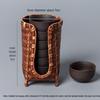 Handwoven Bamboo Retro Snack Basket and Plate for Picnic and Storage