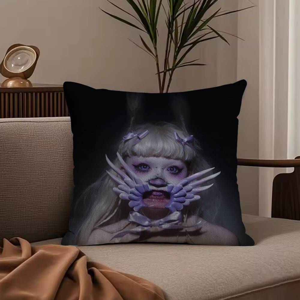 J-Jazmin B-Bean Pillow Case Anti-dustmite Pillowcase Invisible zipper silky short plush Sofa cushion cover