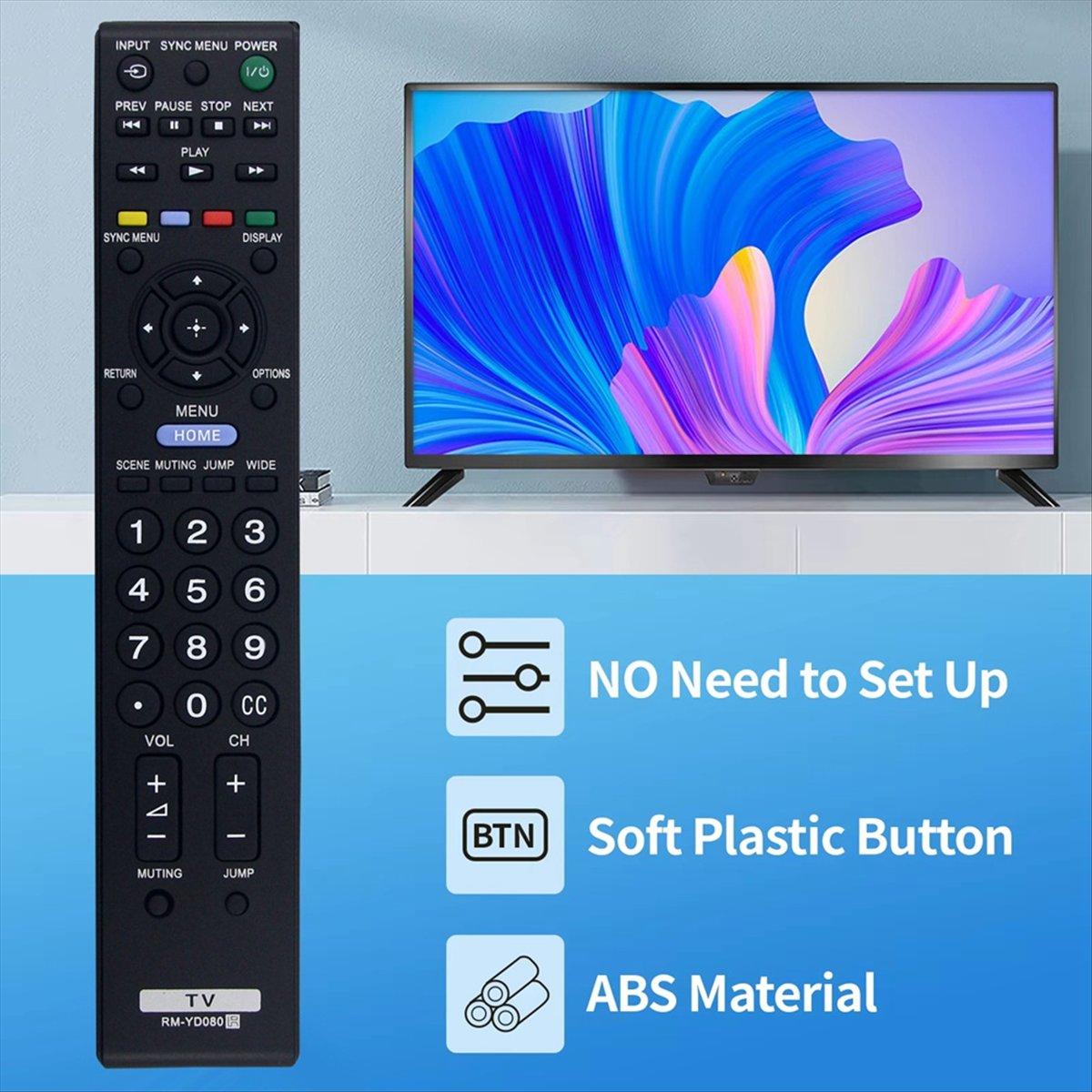 Replace RM-YD080 Remote Control TV -46BX450 -40BX450 -40BX451 -46BX451 -22EX350 China Mainland