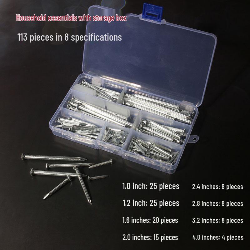 Special Steel Cement Nails & Fixing Hooks for Picture Frames, Walls, and Carpentry