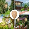 Simulation Wasp Nest, Natural Bee Repellent, Outdoor Hanging Artificial Beehive, for Garden Patio Porch Courtyard