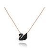 Swan Black Mini Necklace