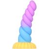 Weibliche Twist Anal Plugs geformt Silikon Penis weiche Farbmischung Simulation Masturbation Gerät Sexspielzeug