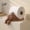 3D Printed Bathroom Accessory Funny Poop Paper Towel Holder Creative Roll Decorative Tabletop Tissue Holder Stand Stable Base Dispenser for