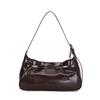 Genuine Leather Cowhide Women's Shoulder Bag with Pendant, Large-capacity Storage Bag, Crossbody Travel Bag, Hobo Bag