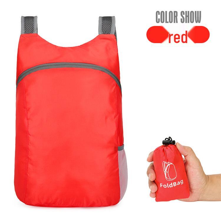 

Унисекс Ультралегкий Складной Дорожный Рюкзак с Индивидуальным Логотипом ярко-красный