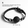 3 Sizes Soft Safety Silicone Open Mouth Gag Ball Bdsm Bondage Slave Ball Gag Erotic Sex Toys For Woman Couples Adult Sex Games