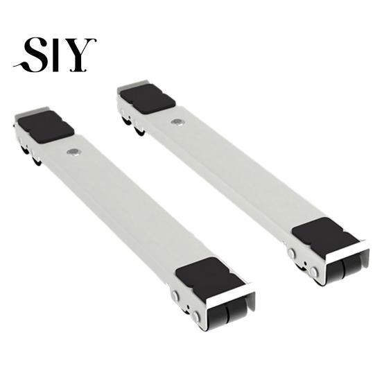 Mover d'Appareil Lourd 2 Pièces Roulettes Robustes Extensible Machine à Laver Base Réglable Longueur avec Roues Accessoires de Meubles