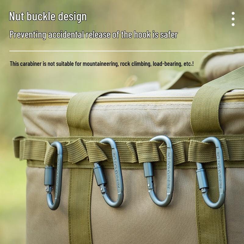 Mengpao Locking Carabiner Keychain 8-Pack