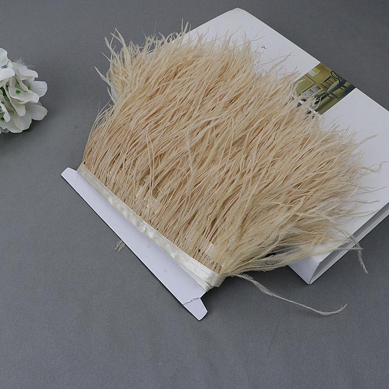 Ostrich Feather Lace Cloth Bandwidth 10-15Cm Stage Performance Clothing Decoration Accessories Lace Feather Ribbon