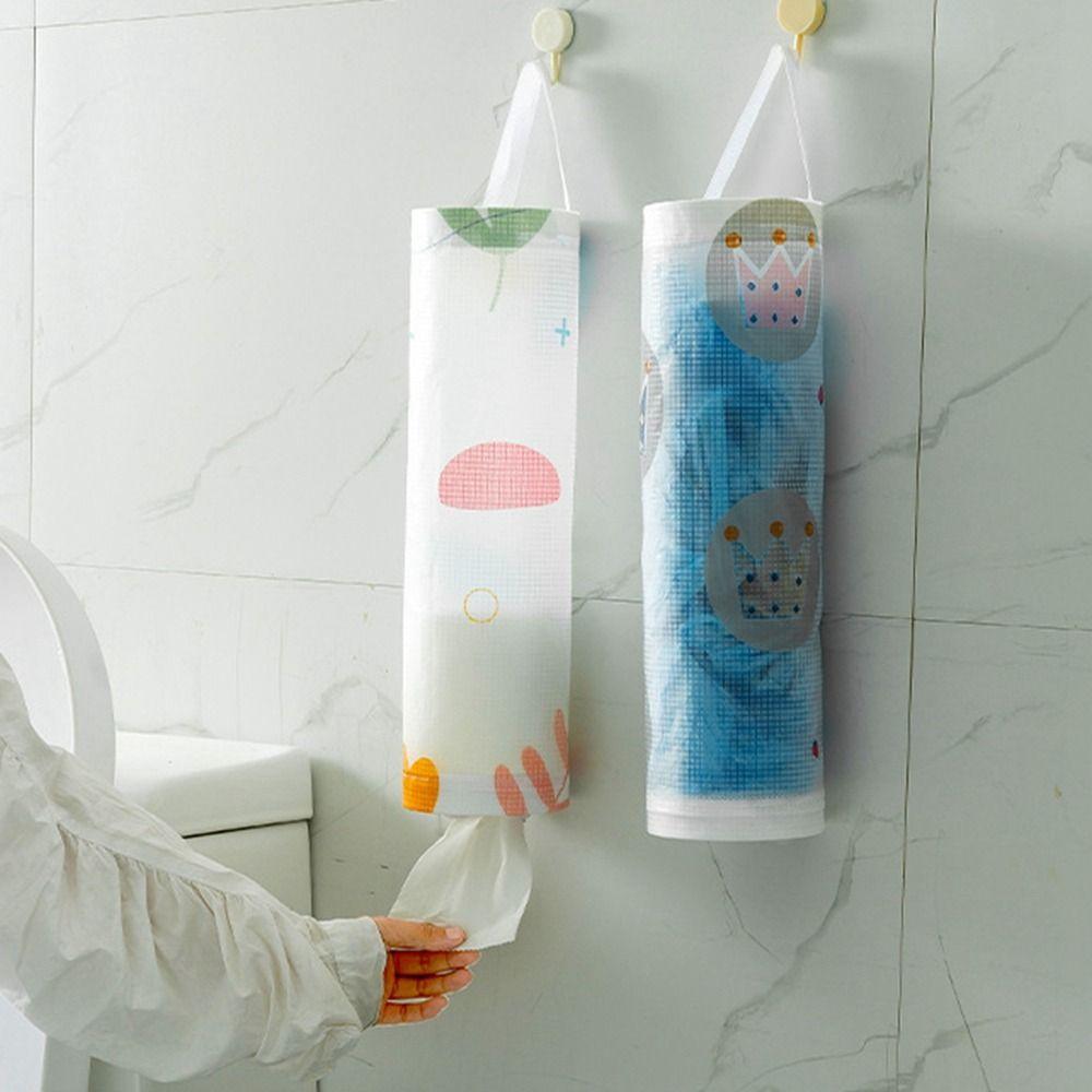 

Mesh Grocery Bag Holder Round Garbage Bag Storage Bag Practical Garbage Bag Dispenser Garden