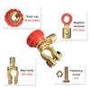 2 Pieces Metal Automotive Battery Switch Detachable 4-6AWG Rotatable Replacement Circuit Breaker Clamp Accessories