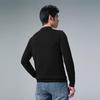 Lilanz Men's 2025 Winter Faux Two-Piece Seagull Collar Wool Sweater