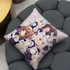 Chocola Nekopara Anime Cushion Cover Reversible Plush Pillow Cover – For car, sofa, bedroom, perfect as a gift.
