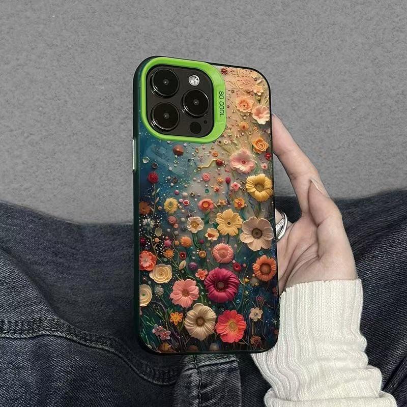 Unterwasser-Blumen Handyhülle für iPhone 13/14Pro/15ProMax/16Pro