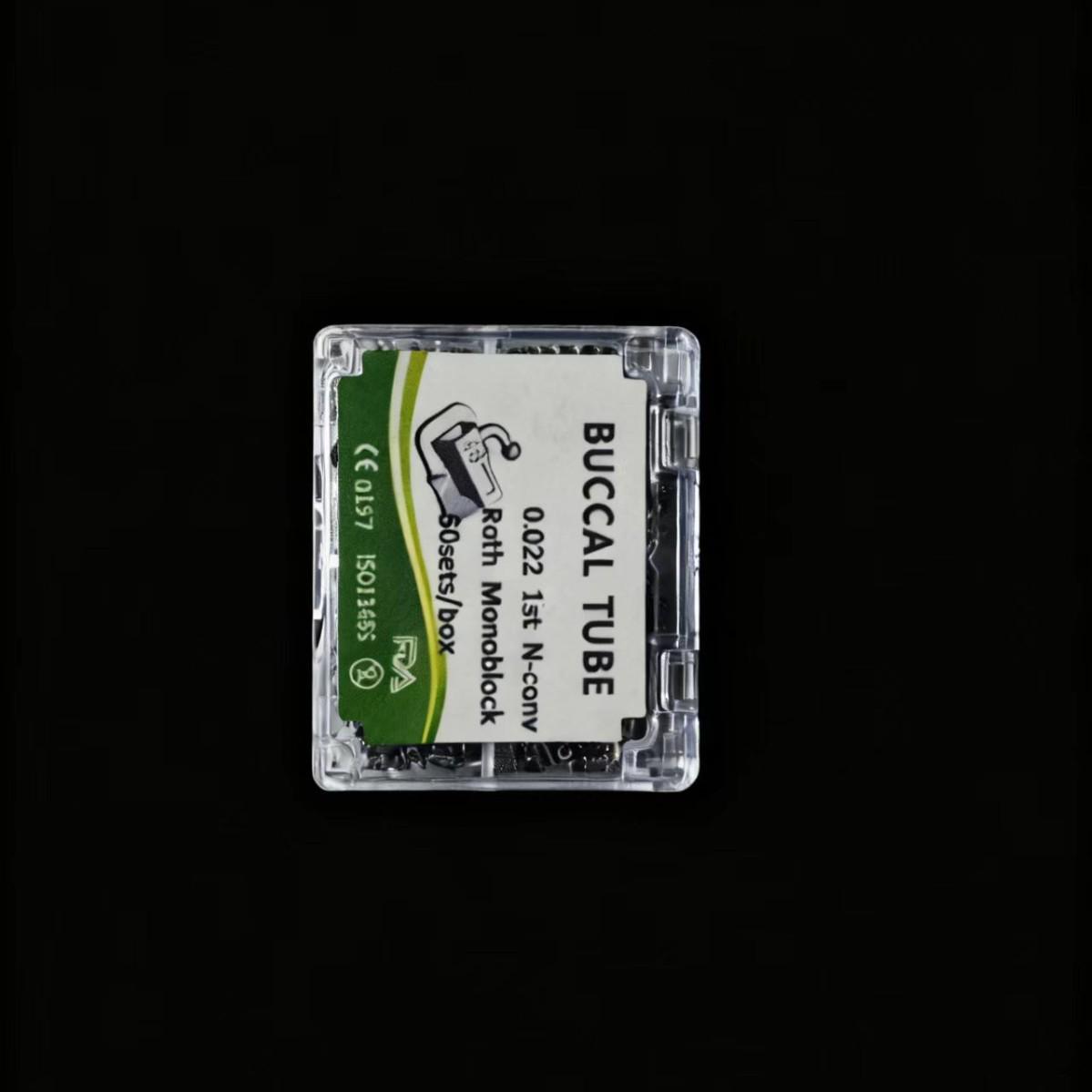 Orthodontic Metal Cheek Surface Tube ROTH MBT - 200 Pieces per Box 1st MBT 0.022