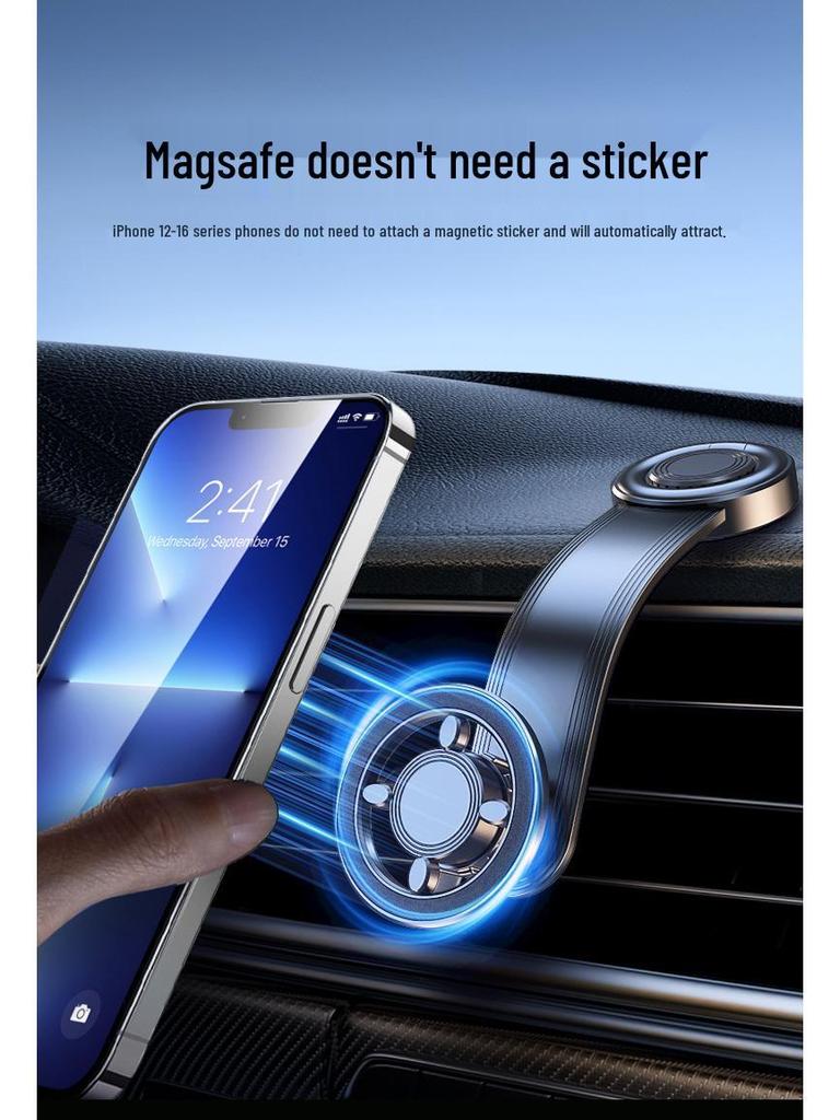 Držák telefonu do auta MagSafe: Silný magnetický otočný držák