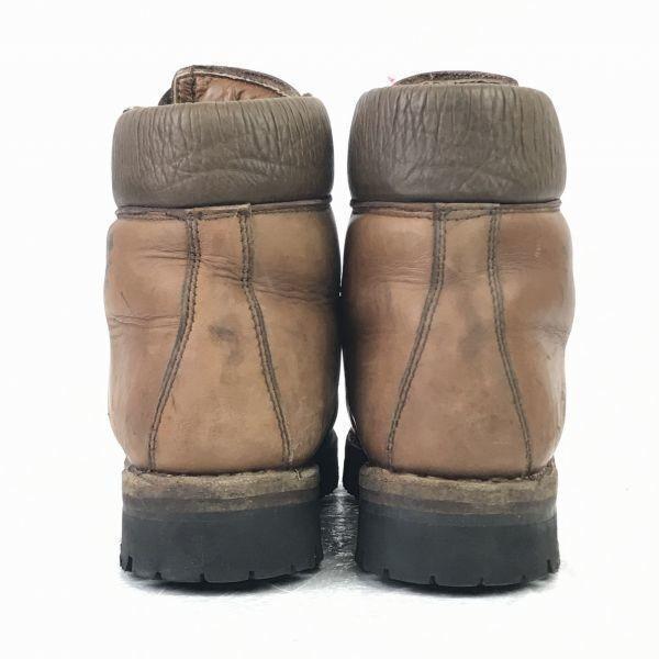 90s Vintage San Michele Vibram Sole Leather Trekking Boots 39 24.5 Brown(USED)