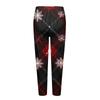 Dame Juleprint Slim Fit Elastiske Yoga Fritidsbukser