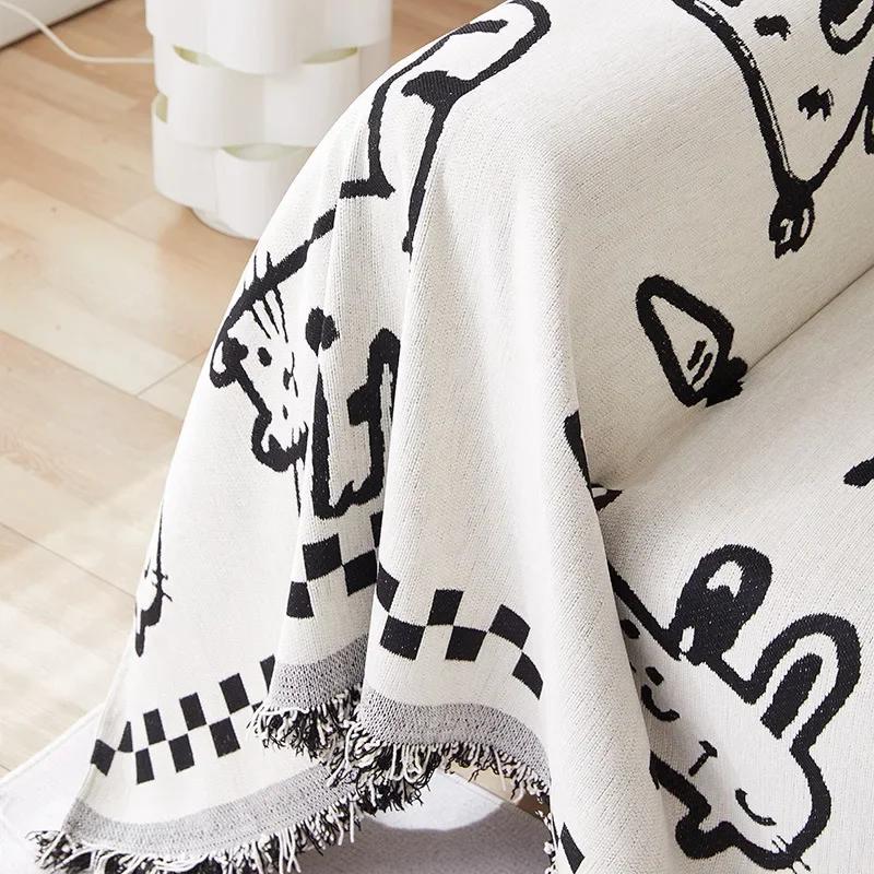 Чехлы для диванов с рисунком кошек в стиле граффити для гостиной — фото 5