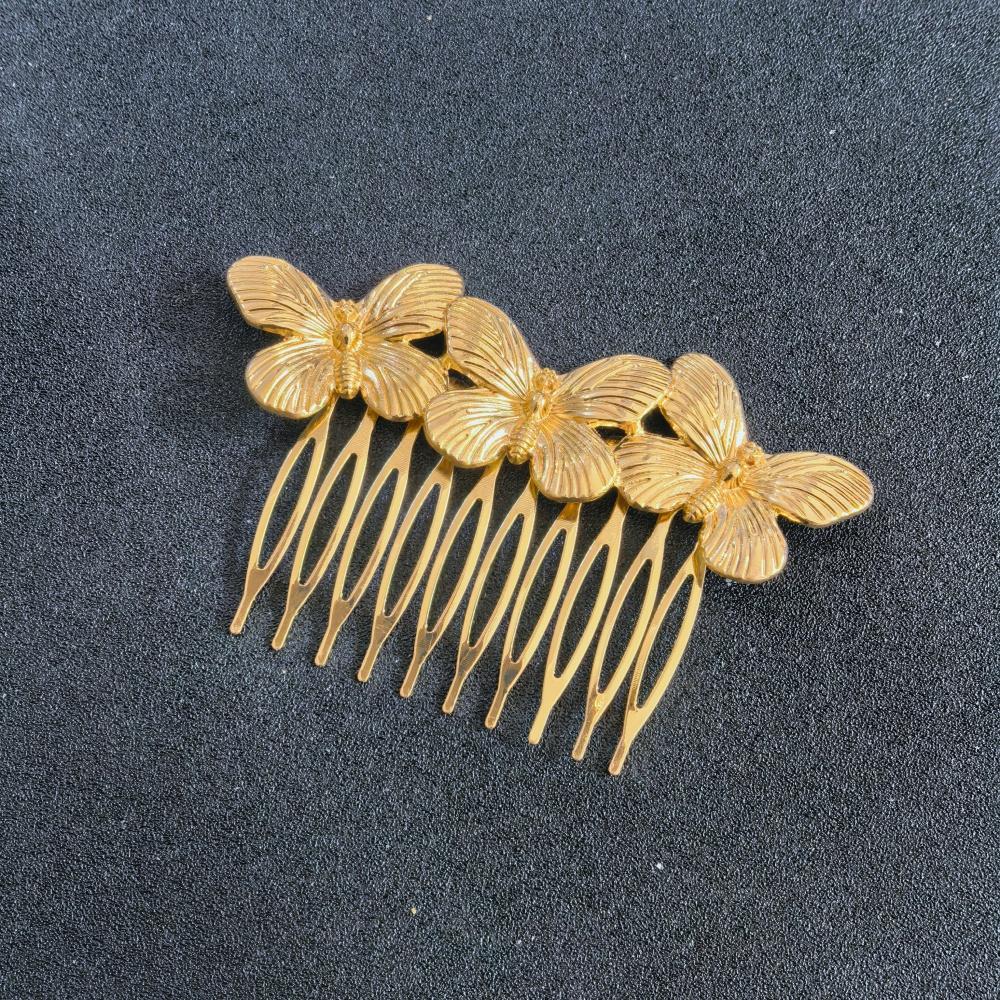 Vintage Alloy Butterfly Hair Combs Retro Ancient Style Hair Comb Pins Bride Wedding Prom Party Hair Accessories