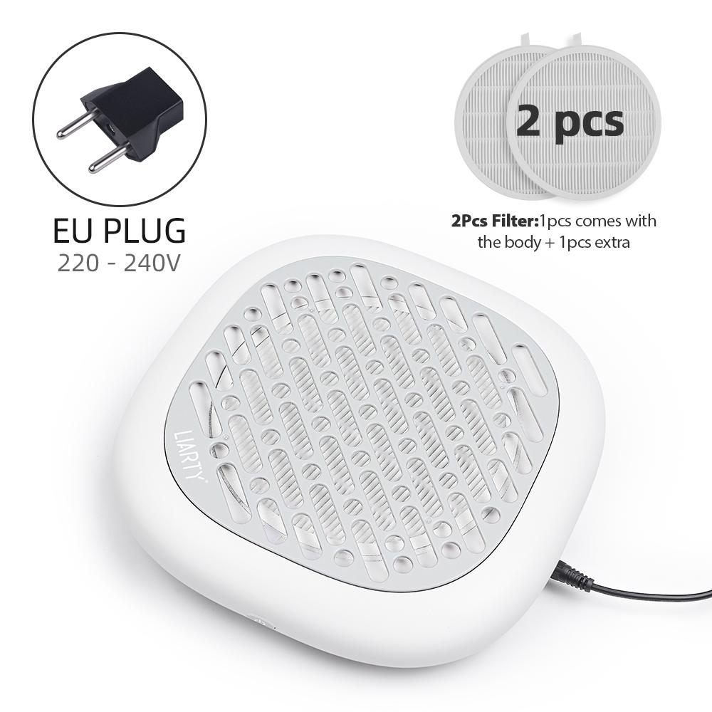 

130 Вт Супер Всасывающий Бесщеточный Пылесборник для Ногтей Мощный Пылеуловитель для Ногтей Вентилятор для Маникюра Пылесос с 2 Фильтрами