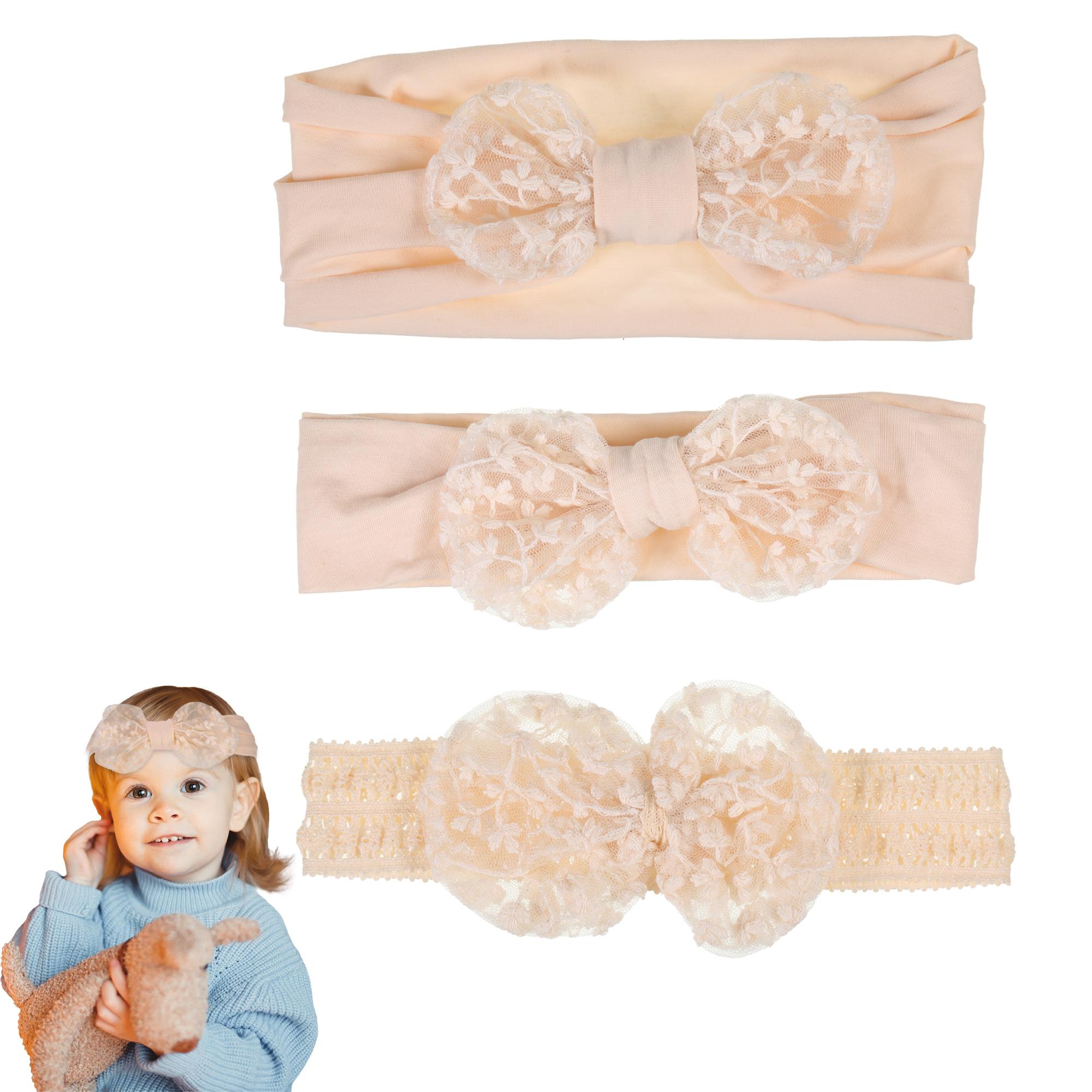 Baby Girl Bows Headband Set Baby Turban Headband Stylish Cute Soft Comfortable Cotton Easy To Made With Cotton Girl Headbands Set Headbands