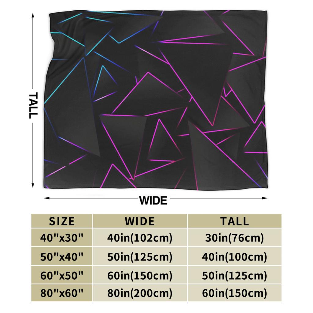 Super Soft BlanketsGirls Boys Airplane Travel Glowing Geometric Shapes On Dark Throw Blanket  Flannel Bedspread For Sofa Cover