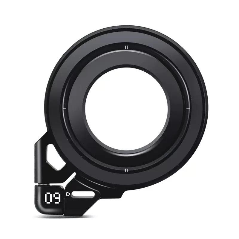 Black Ultra-thin N52 Magnetic Aluminum Alloy Holder Ring for iPhone Series