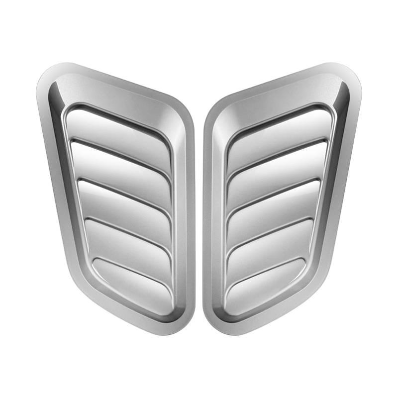Car Hood Vent Cover Decoration Sticker Abs Material Black/silver/carbon Fiber Universal Fit