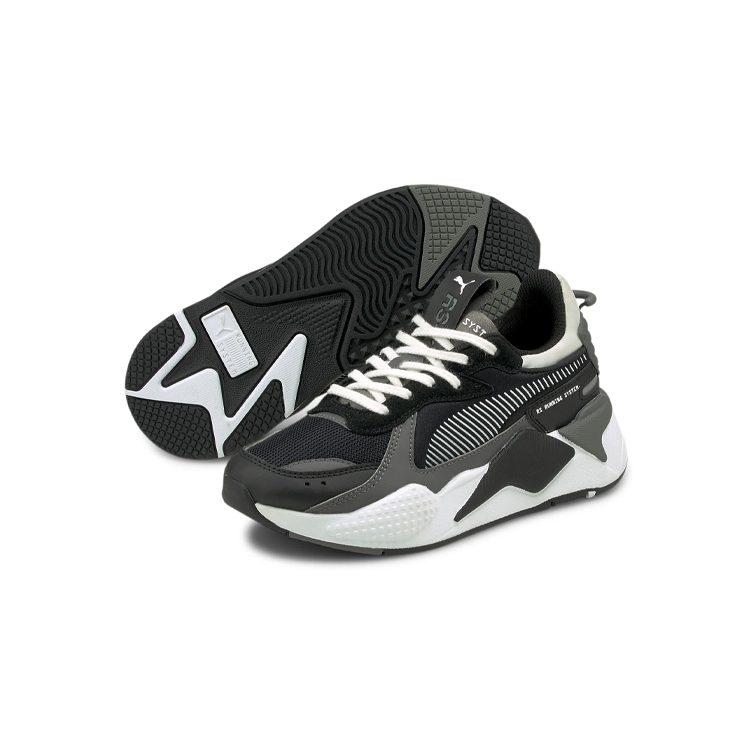 Puma RS X Mix White Tigerlily Athletic Shoes Kids Lifestyle Shoes Black Teenagers 380779-03
