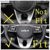 Car Steering Wheel U Shape Frame Cover Trim Fit For Kia Cerato Forte K3 / Seltos  -  ABS Carbon Fiber Style Accessories