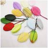 Vivid Fabric Artificial Leaves with Stems - Wired Artificial Leaves In Different Colors for DIY Bouquets, Wreaths, and Home Wedding Decorations