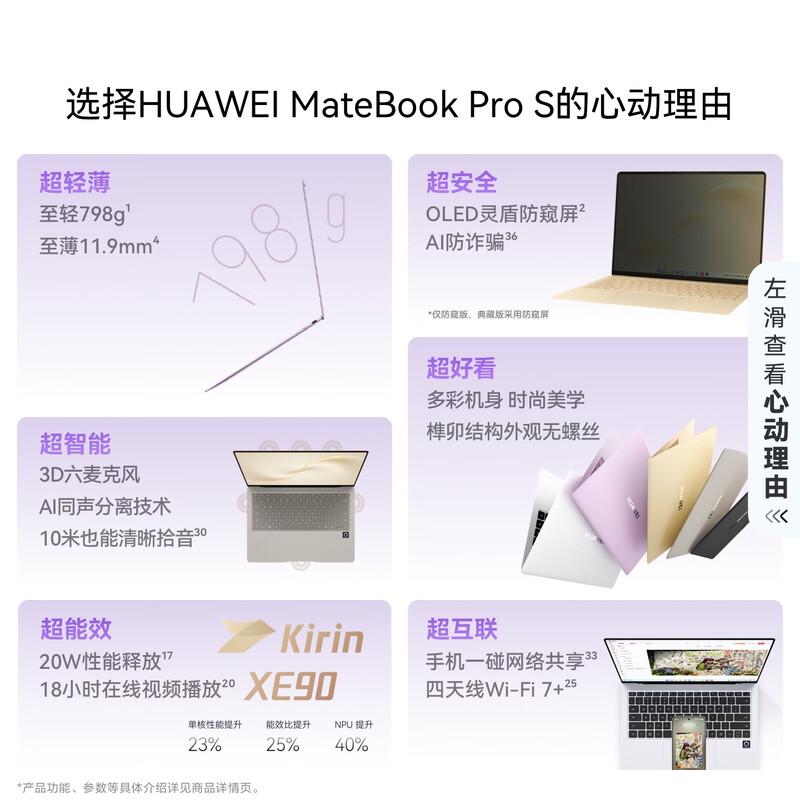 Huawei MateBook Pro S 14.2-inch OLED Lightweight Laptop (CN version)