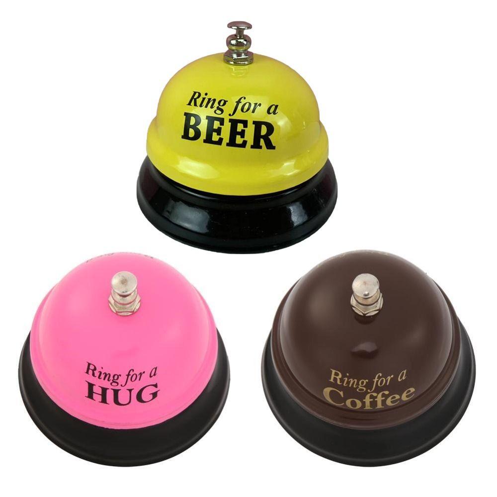 Ringbell Metal Service Bell Novelty Dinner Reminder Bell Easy Use Desk Call Bell  Party