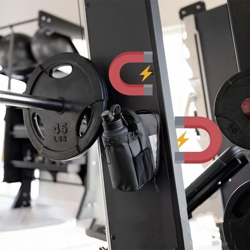 Magnetic Water Bottle Sling Bag Adjustable Crossbody Sports Bag Gym Bottle Bag  Travel