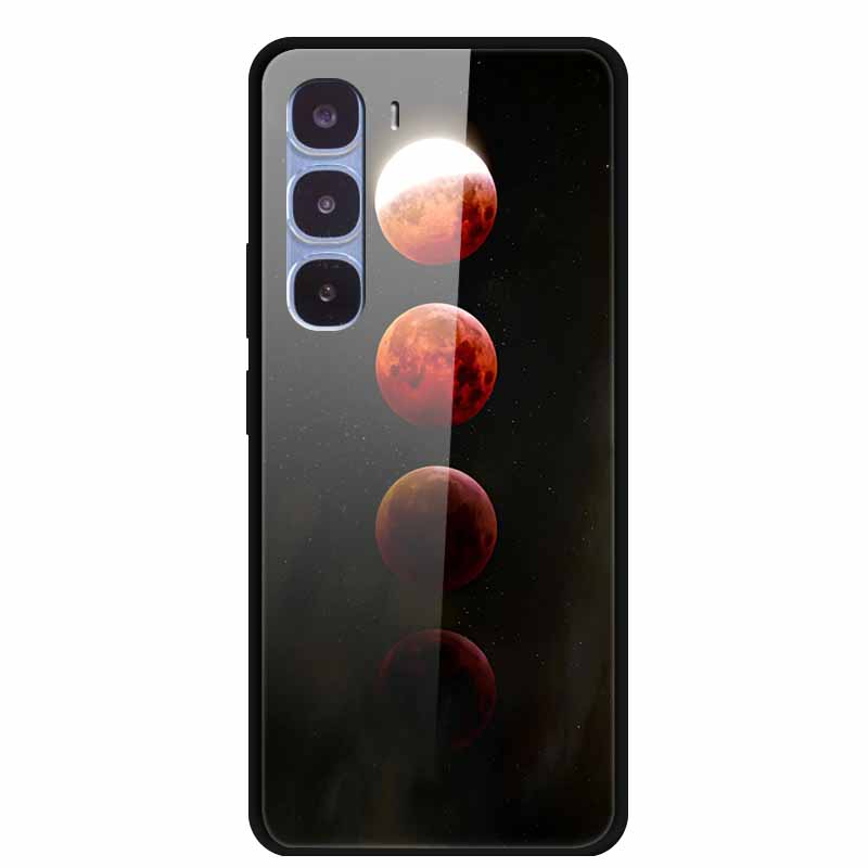 Funda de Lujo Para Infinix Hot 60 Pro X6885 Cubierta de Cristal Templado para Fundas de Teléfono Infinix Hot 60 Pro Animales de Moda Protectora Funda