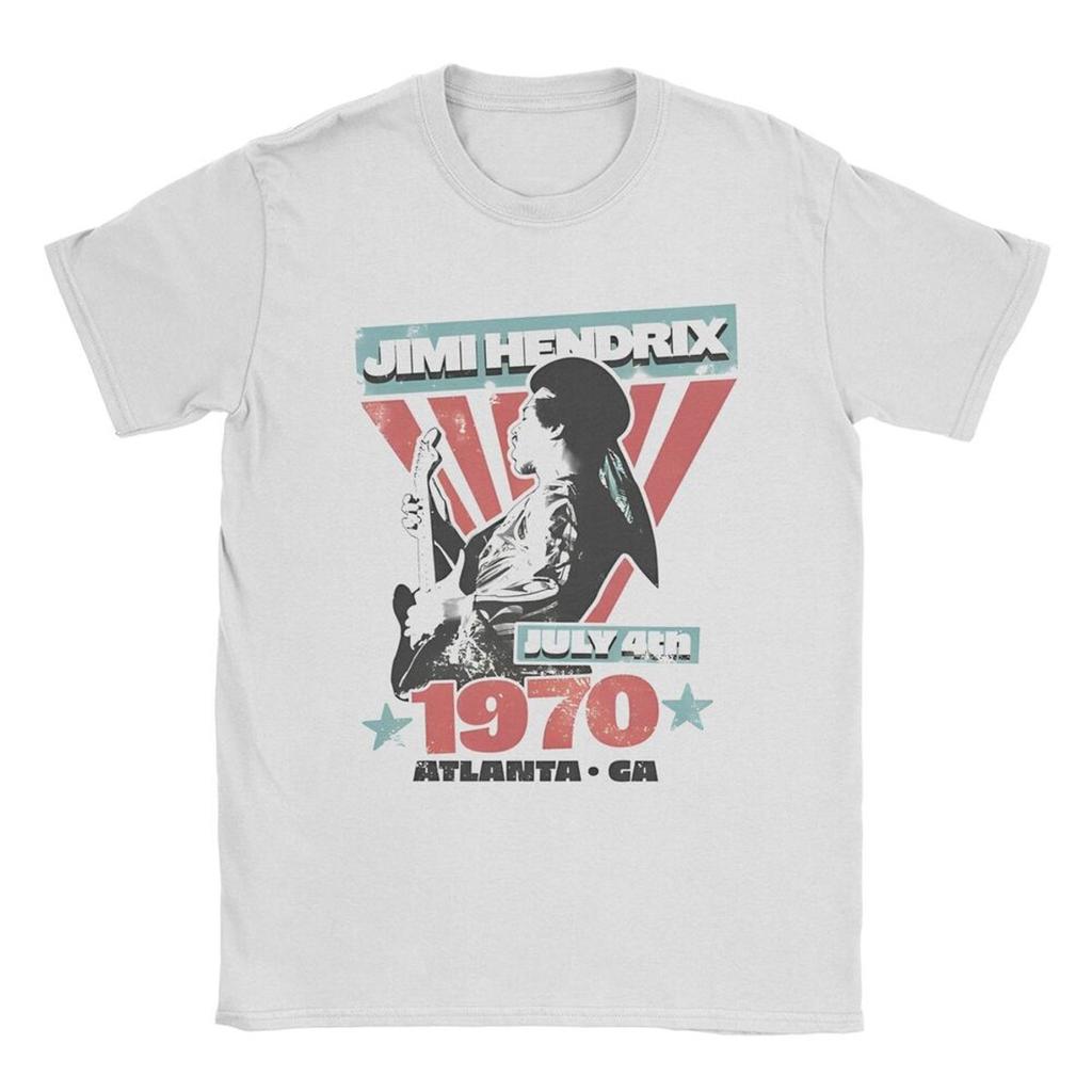 Jimi Hip Hop T-Shirts for Men Hendrixs Vintage Rock Guitar Singer Vintage Cotton Tees Crew Neck Short Sleeve T Shirt Gift Idea