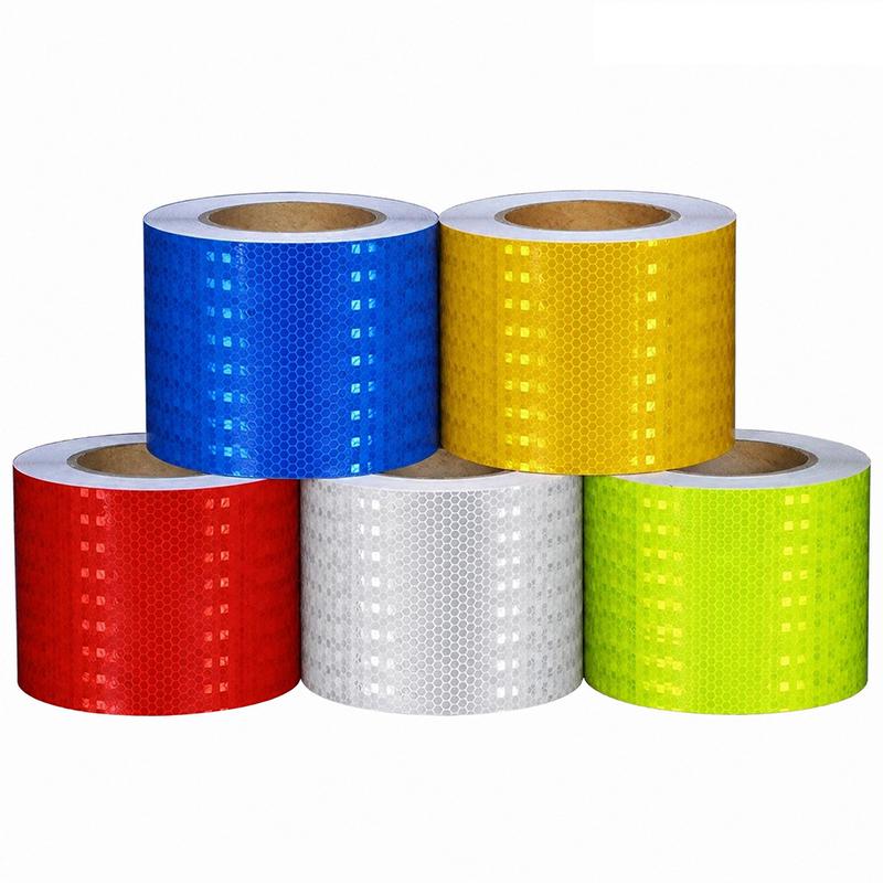 5cm width Reflective Tape 1/3/5/8m Safety Warning Sticker Reflector Protective Tape Strip Film for Trucks Auto Motorcycle VanPinstriping Tape 3