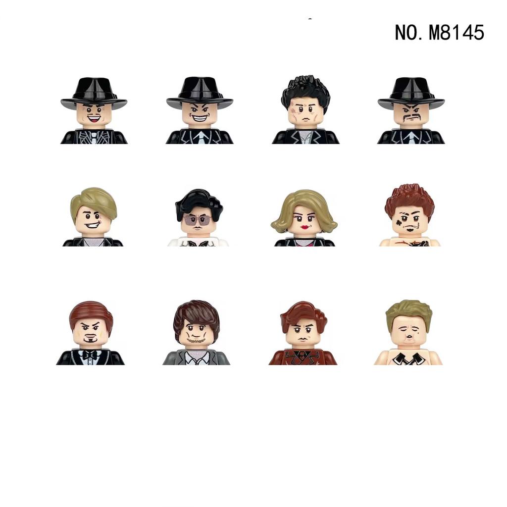 Non-Toxic City Characters Action Figures Building Blocks Policeman Teacher Fireman Occupation Mini Figurine Dolls Bricks Set Children Toys