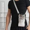 Fashion PU Leather Hairdressing Scissors Bag Large Capacity Durable Hairstylist Waist Bag Haircut Bag Crossbody Scissors Tool
