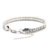 Luxury Men Tennis Bracelet Stainless Steel White Zirconia Chain Link Braslet Adjustable Gifts For Him Armband Herren Accessories